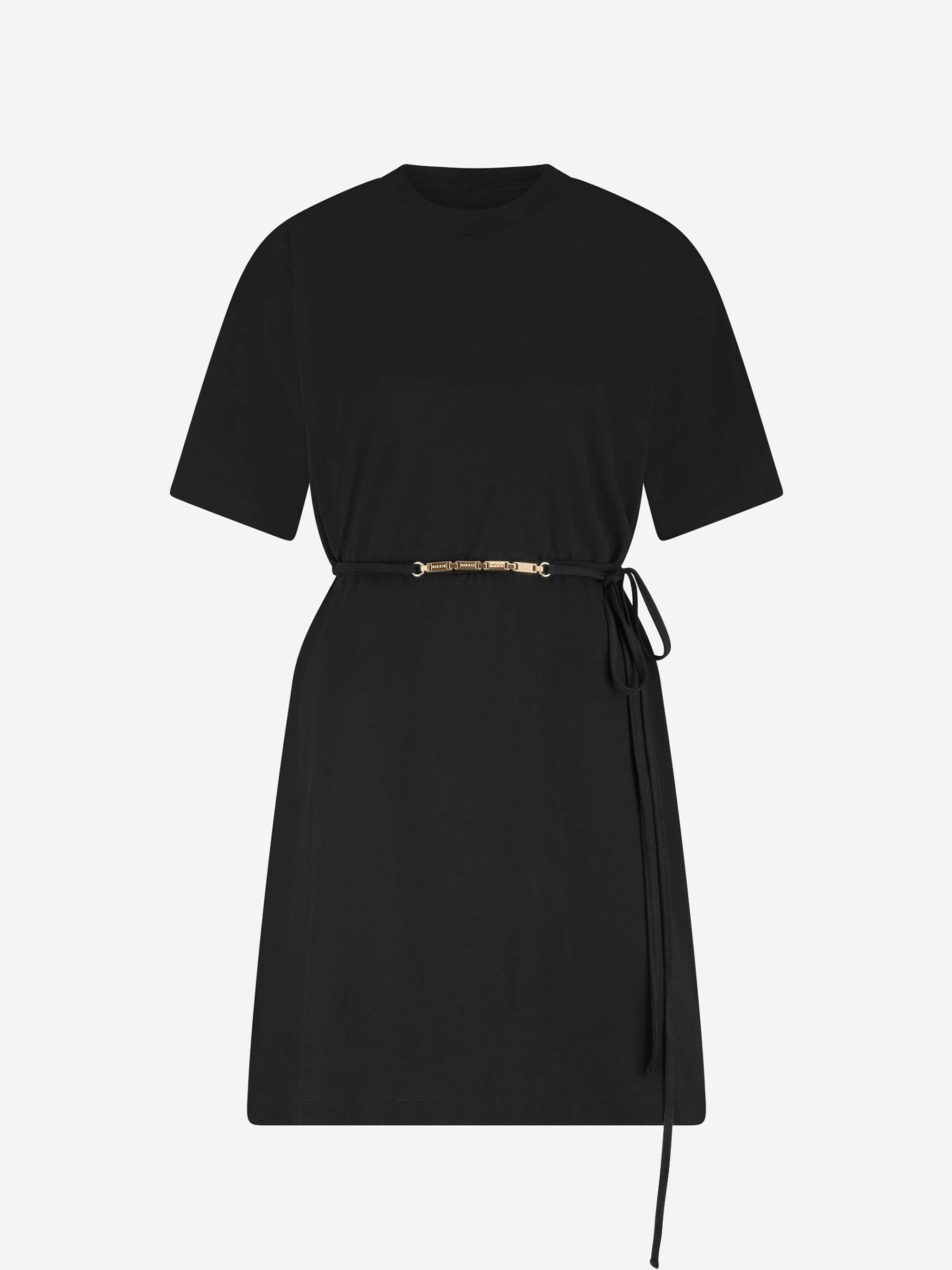 Oversized T-shirt dress with chain detail