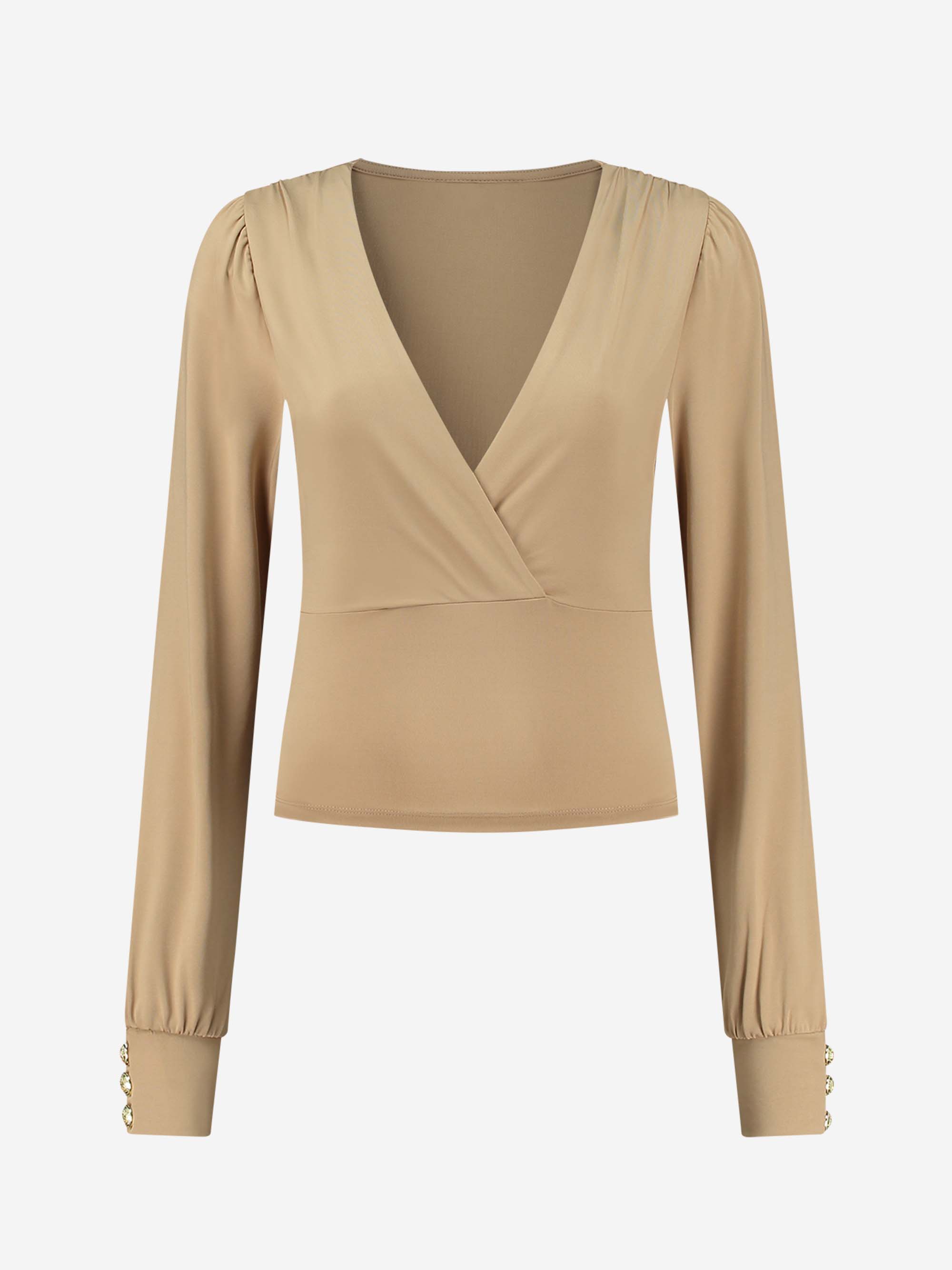Fitted wrap top 