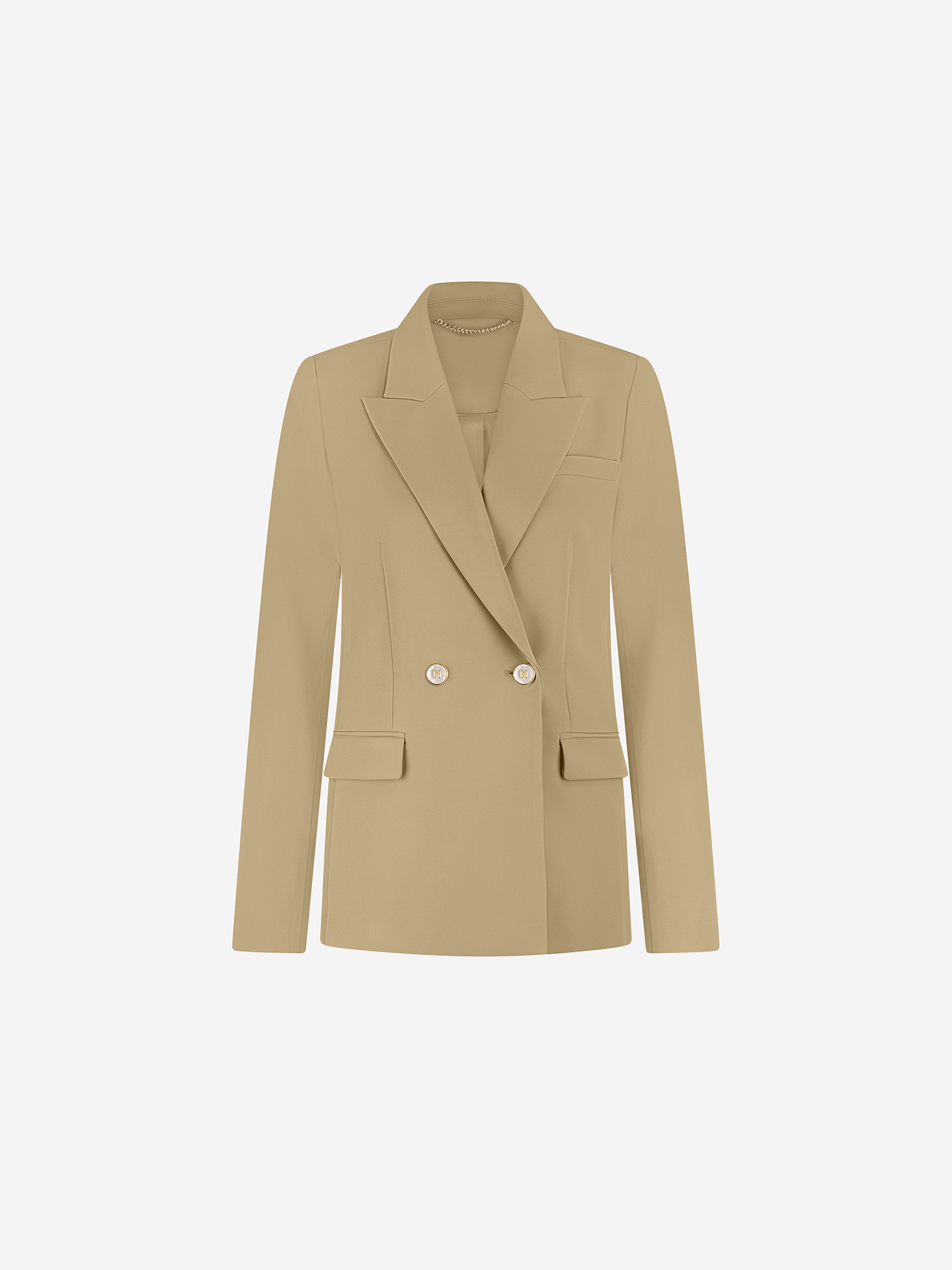 Classic blazer with mother-of-pearl buttons