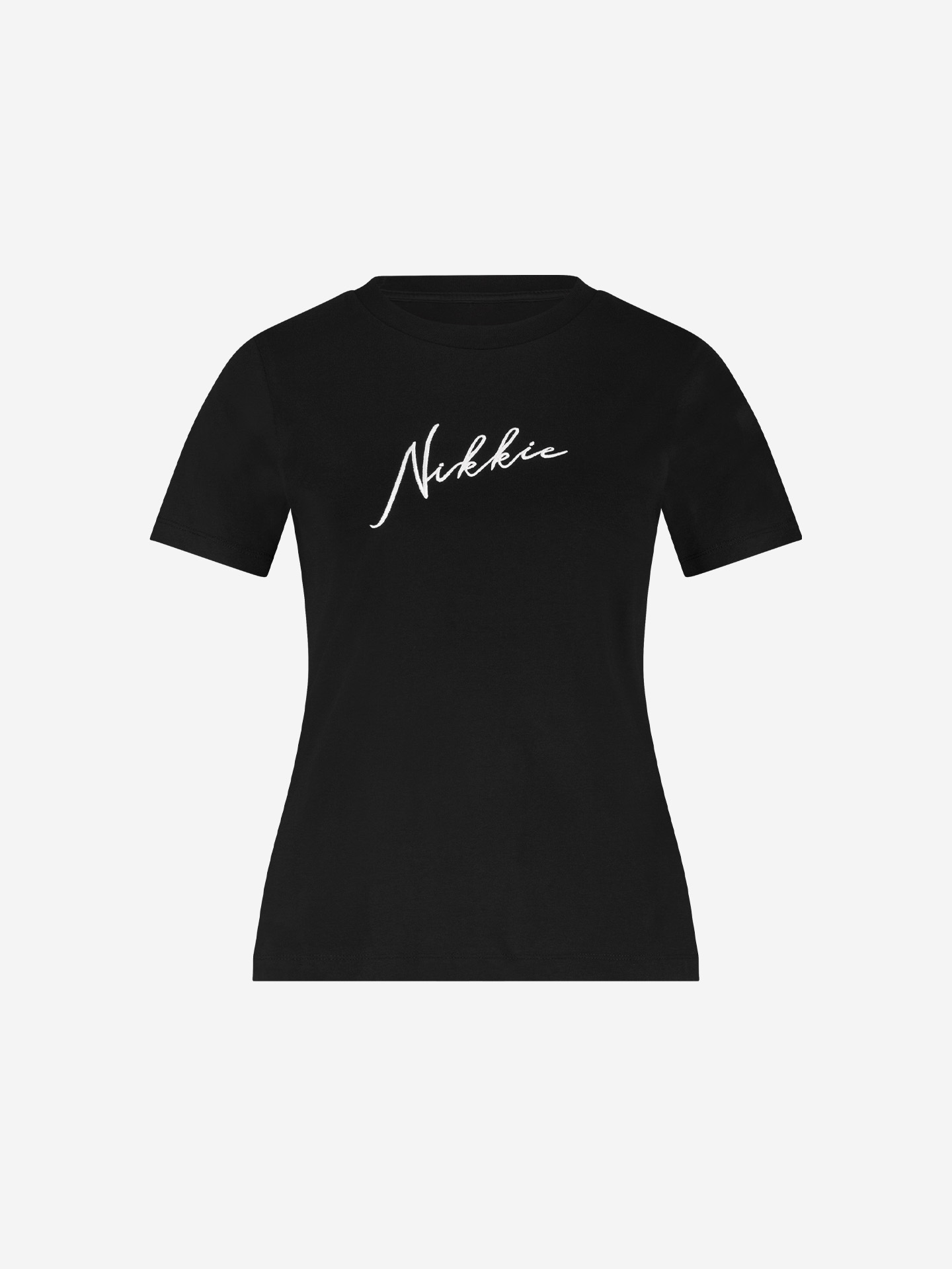 T-shirt met geborduurd logo