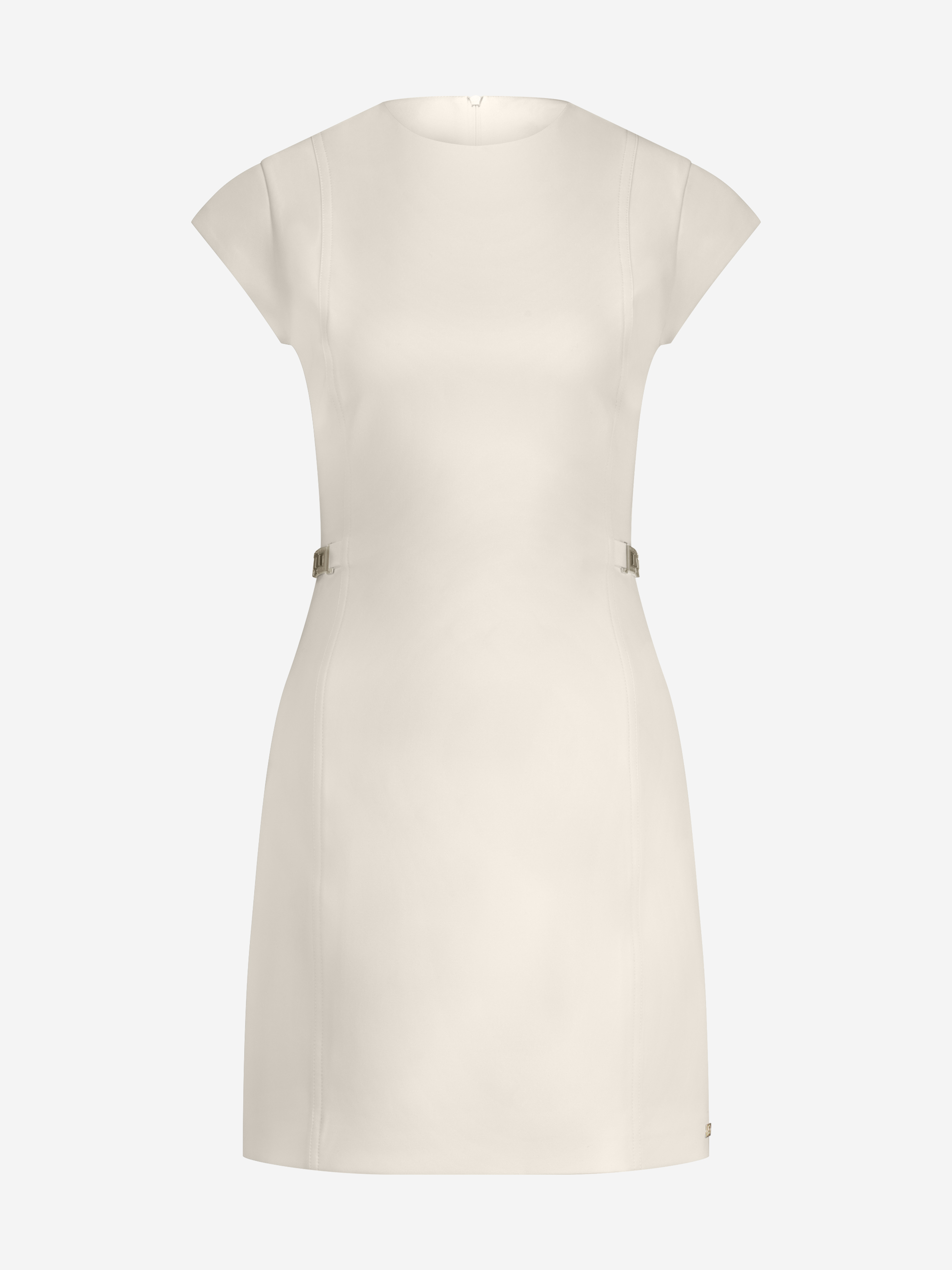 Fitted dress with chain details at the waist