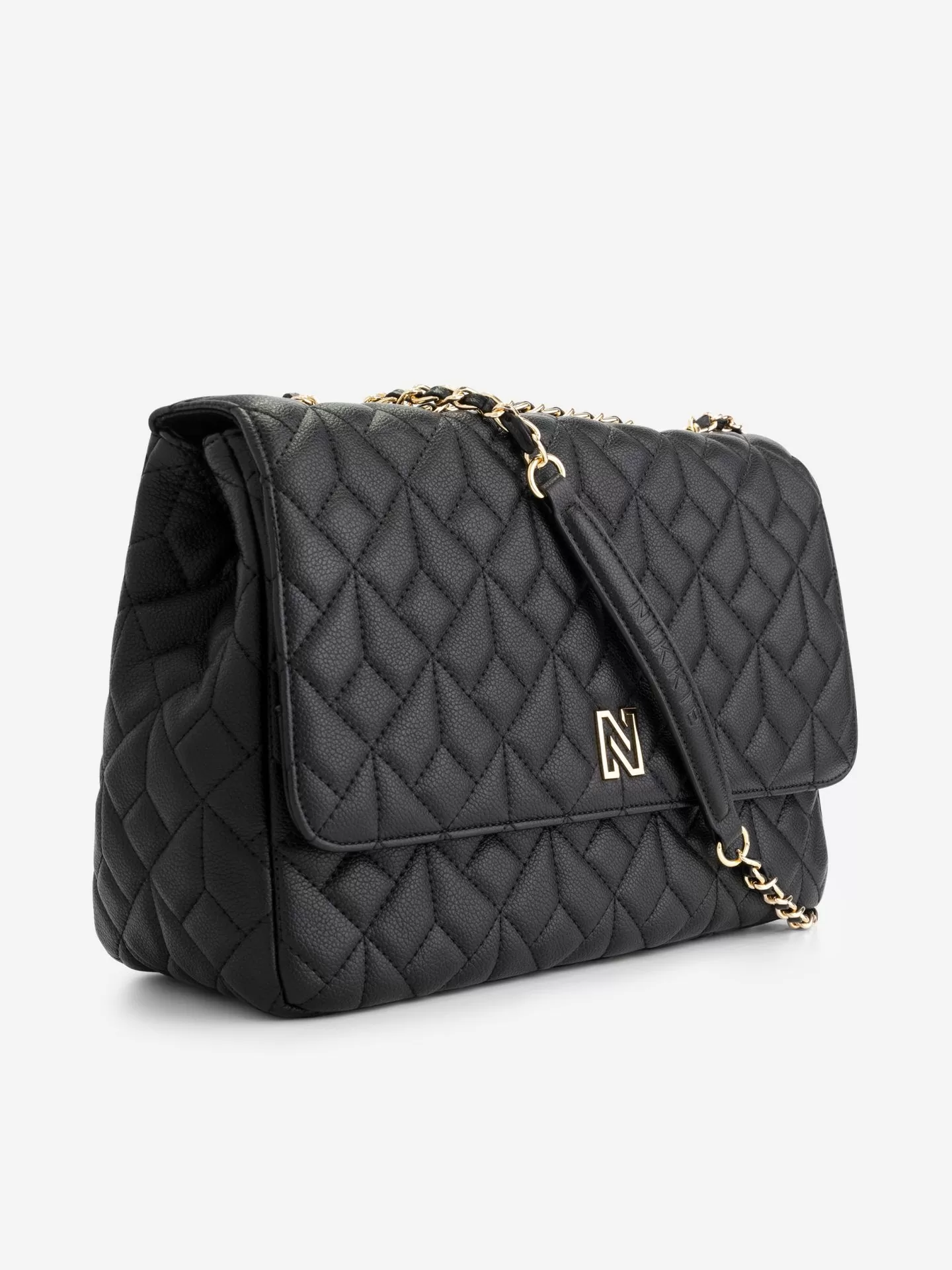 Big Quilted shoulder bag with chain