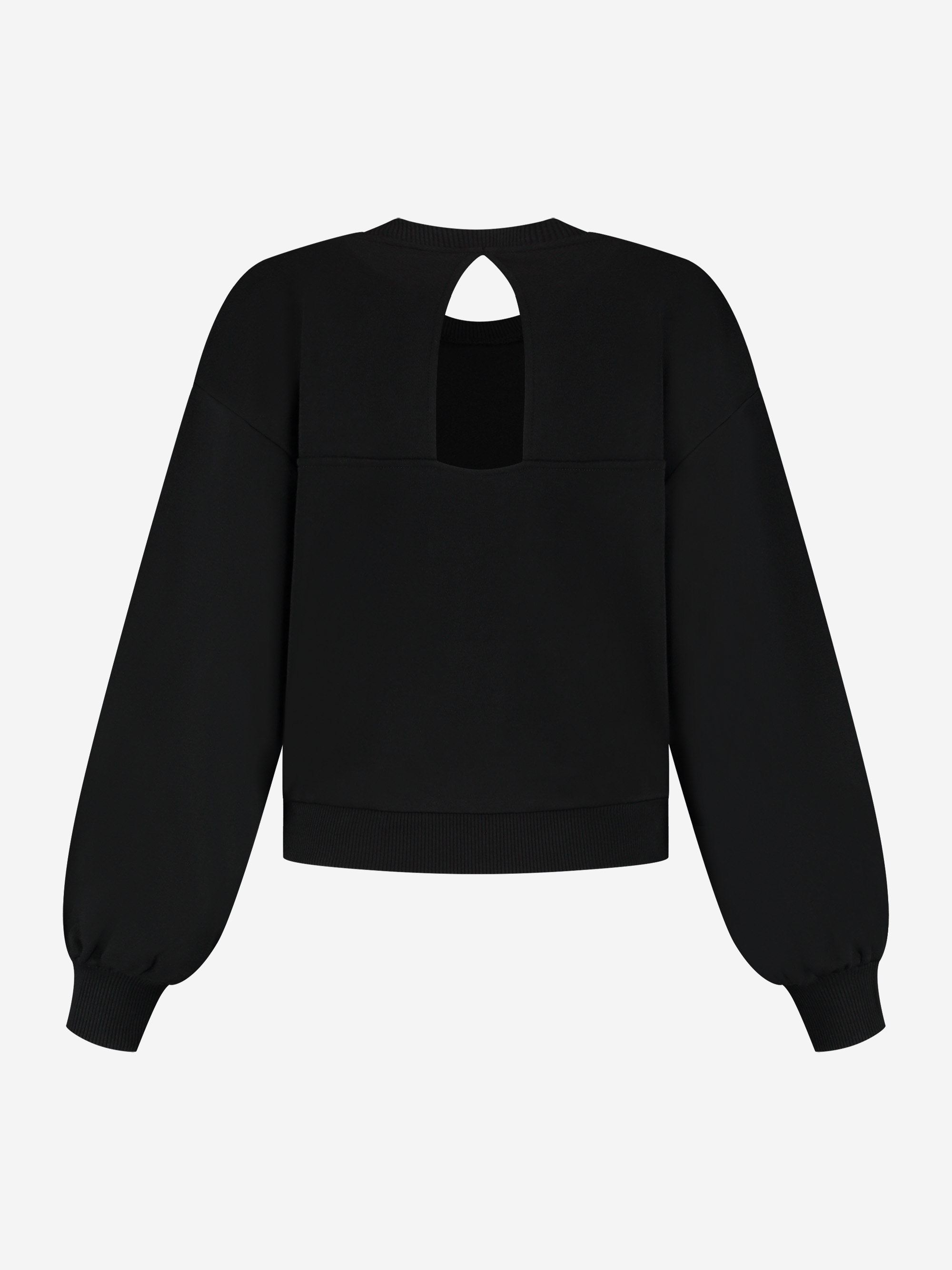 Sweater with NIKKIE logo print and open detail
