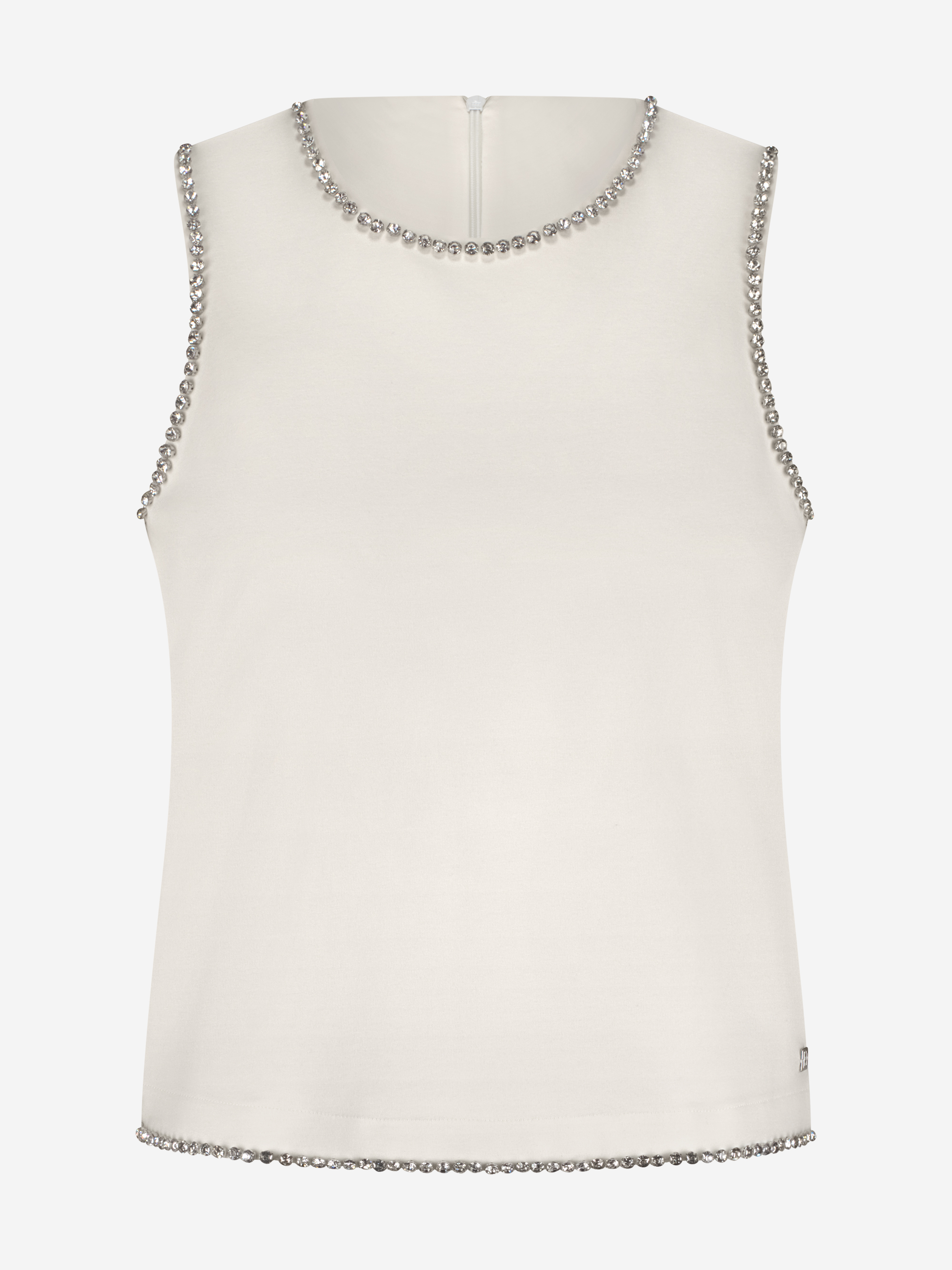 Tank top met strass steentjes