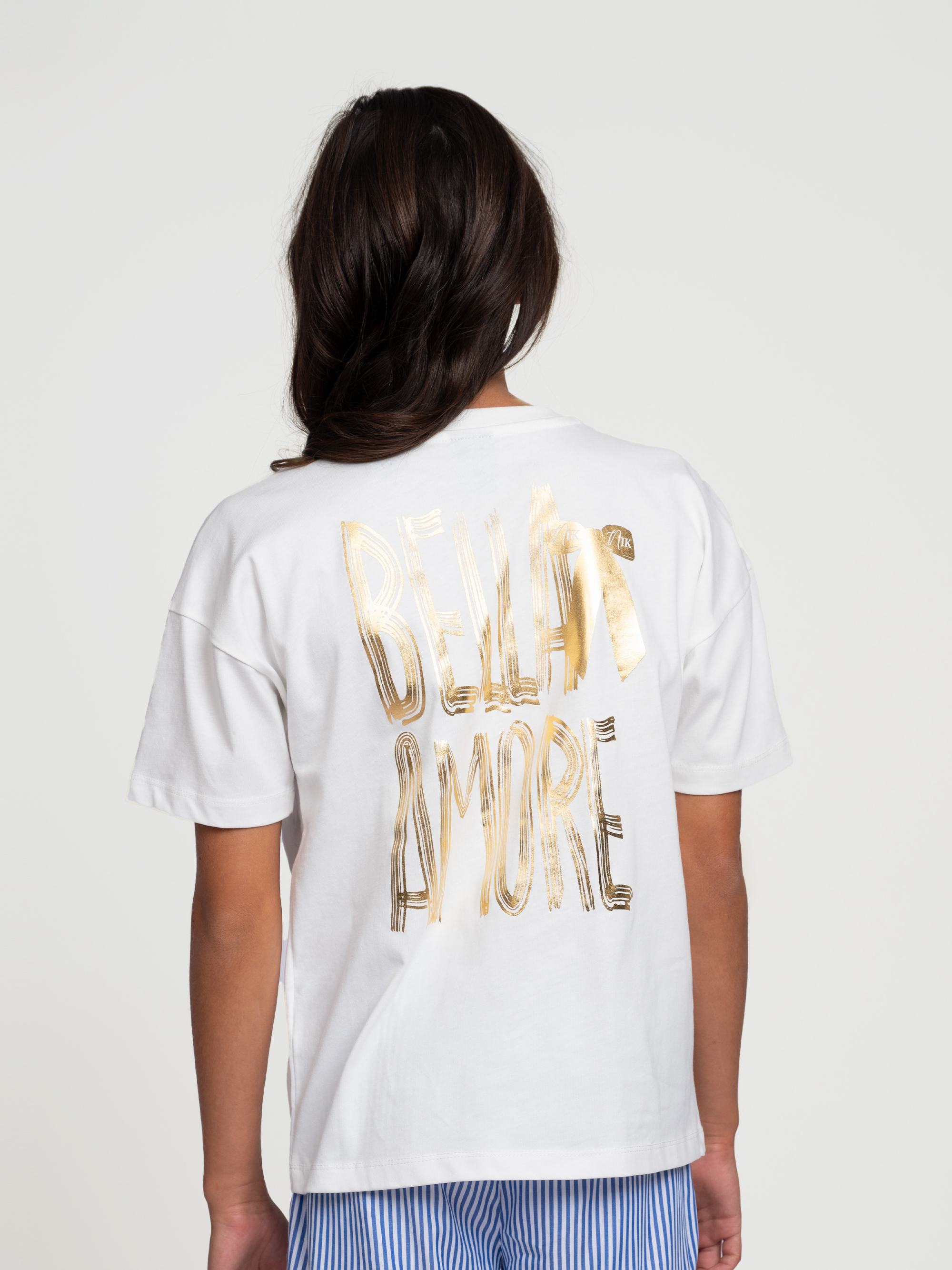 T-shirt with graphic print on the back