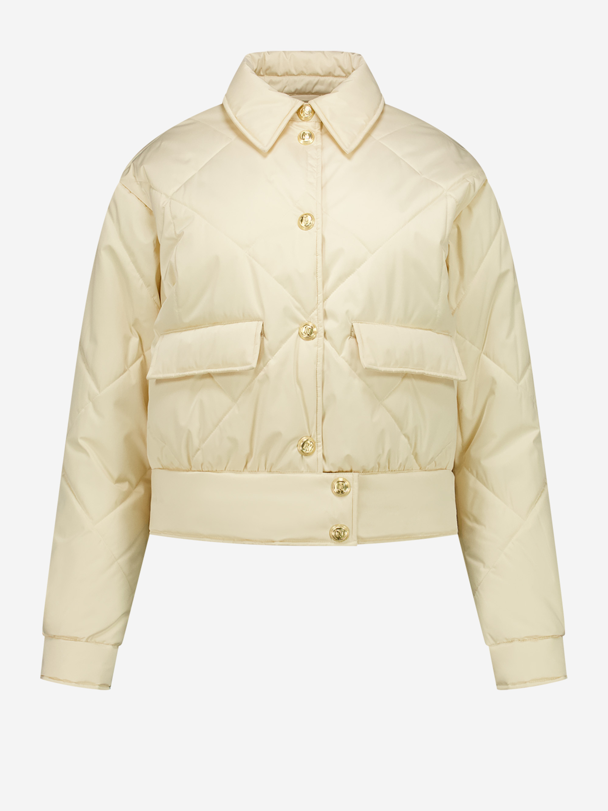Puffer jas met kraag