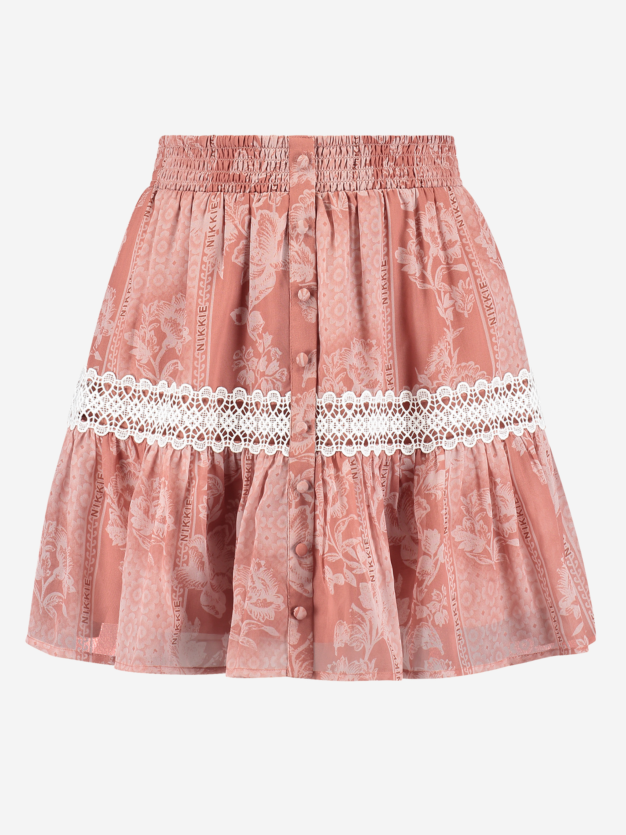 Skirt with flower patern