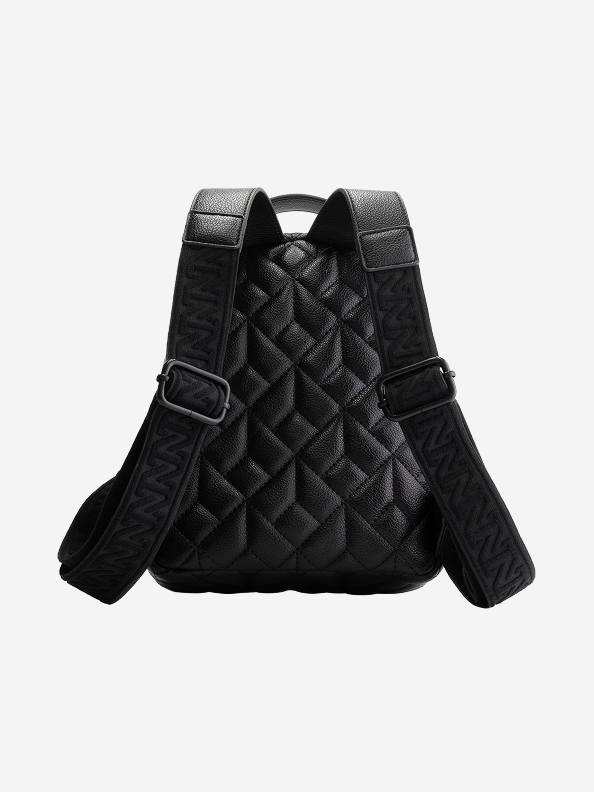Backpack with leather look and N-logo 