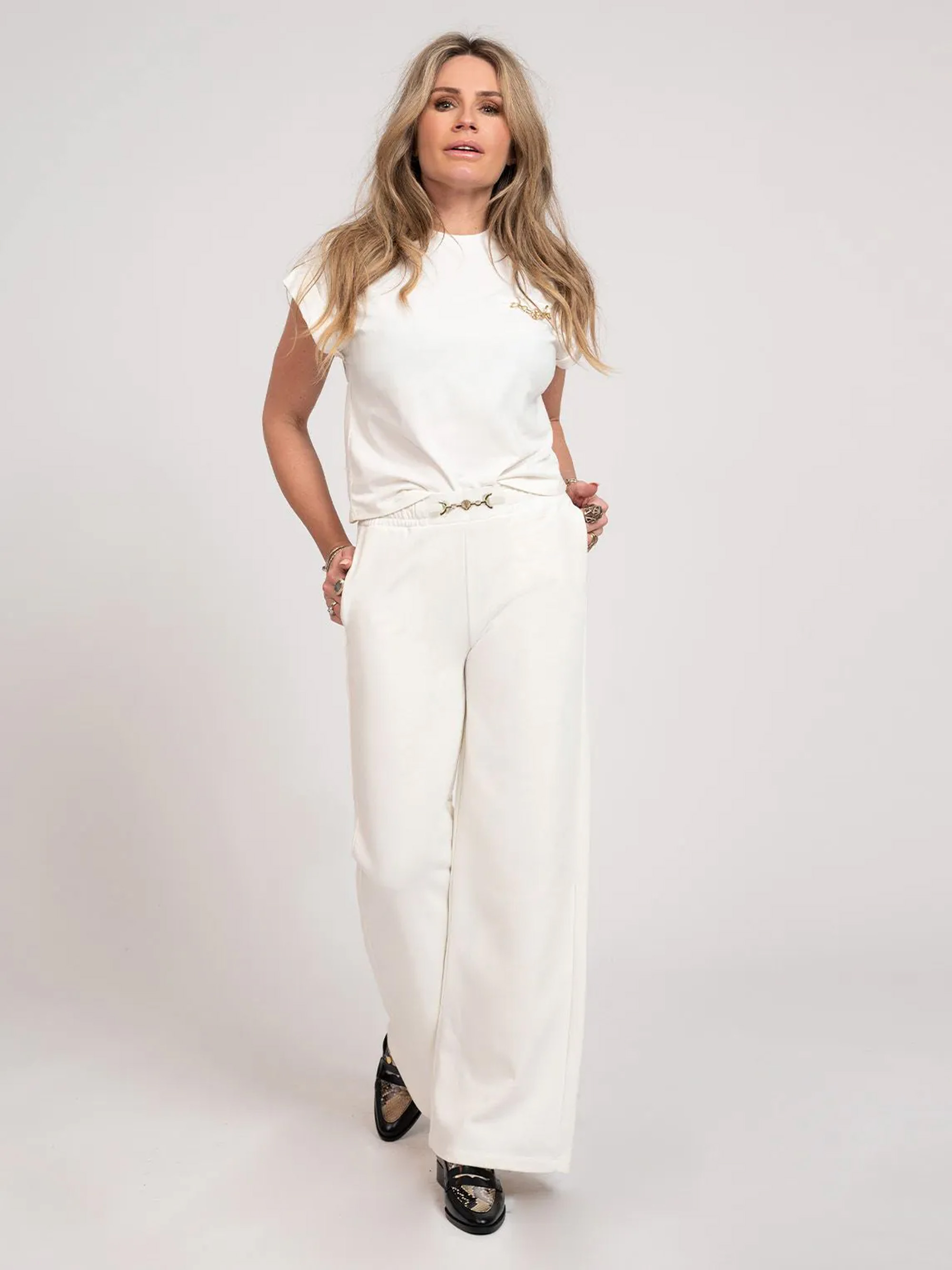Sweatpants with chain detail