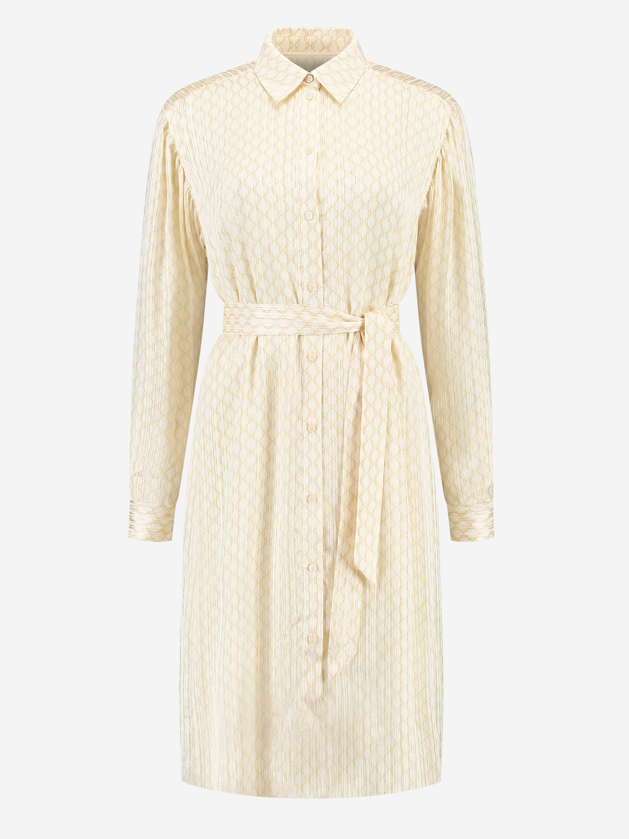 Dress with logo pattern