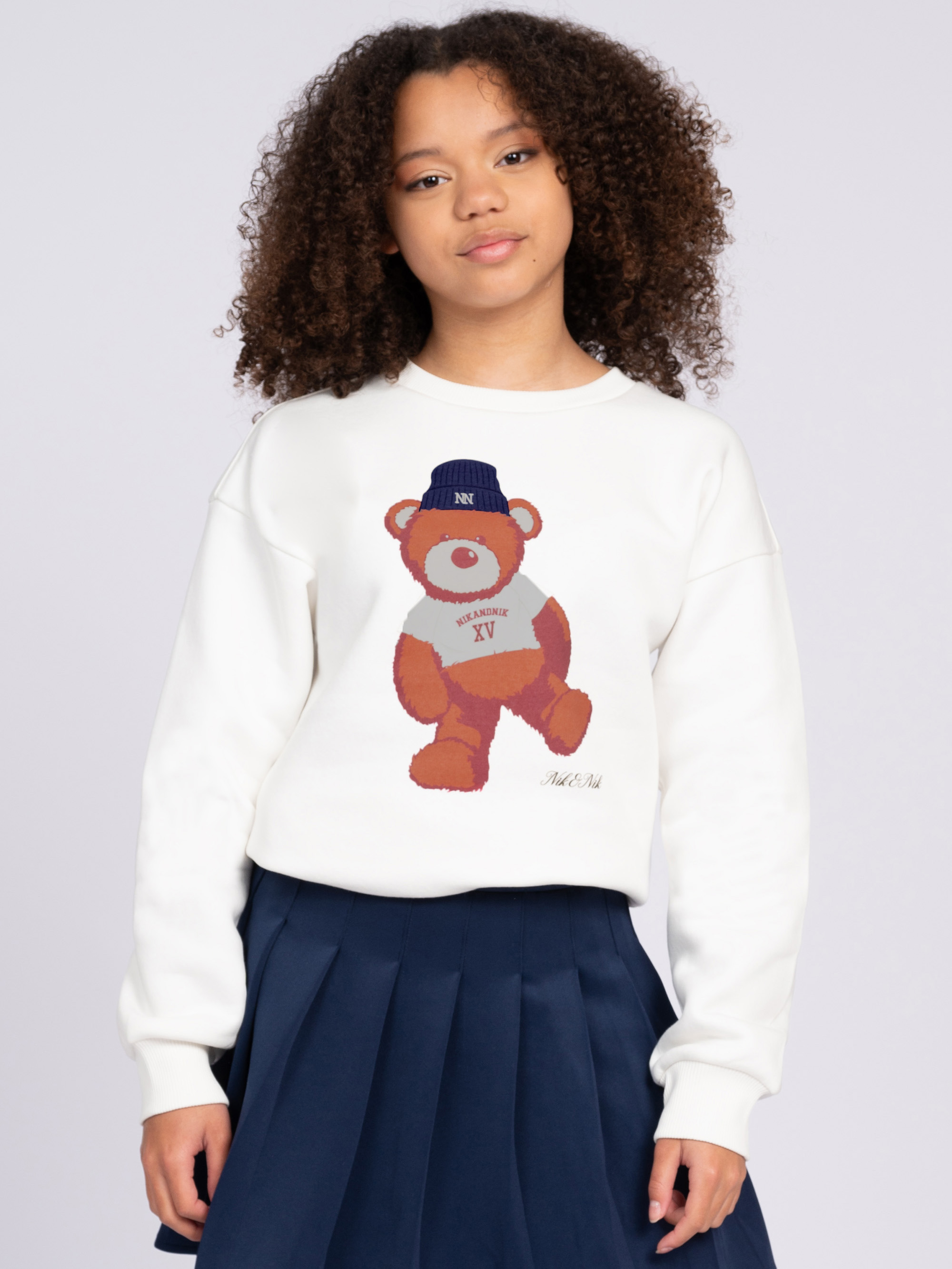 Sweater with a bear print