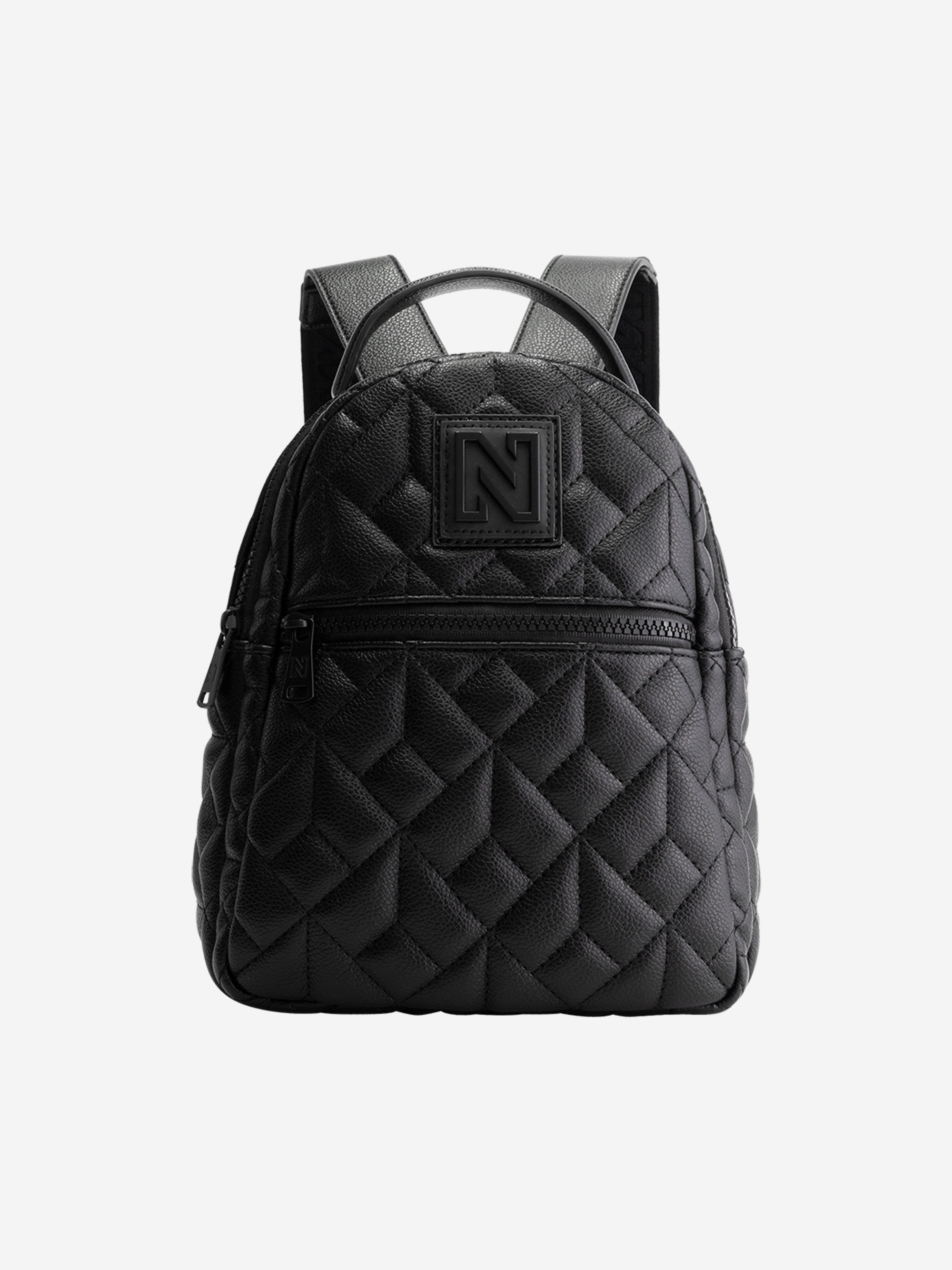 Backpack with leather look and N-logo 