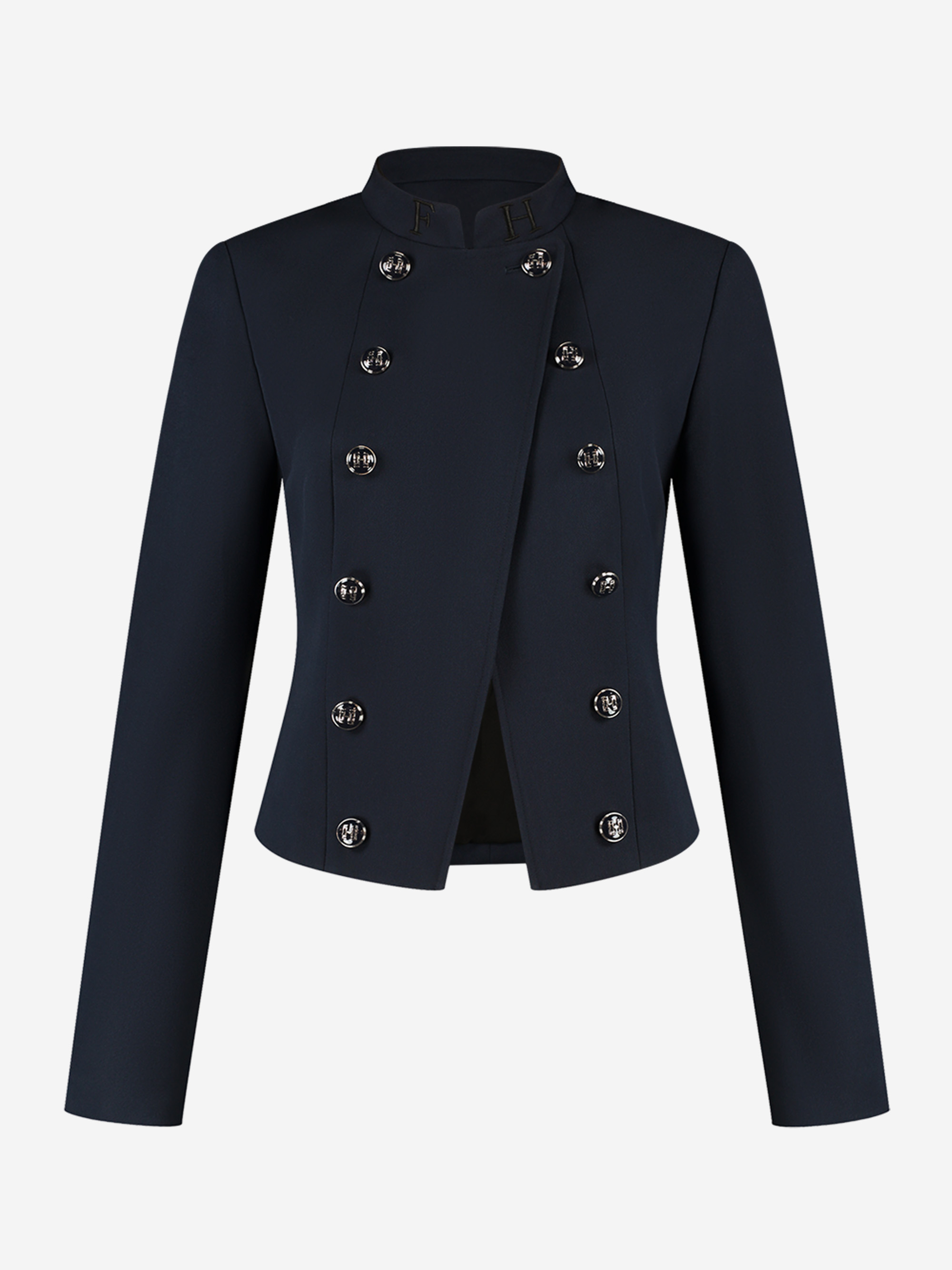 Short jacket with double row of FH buttons