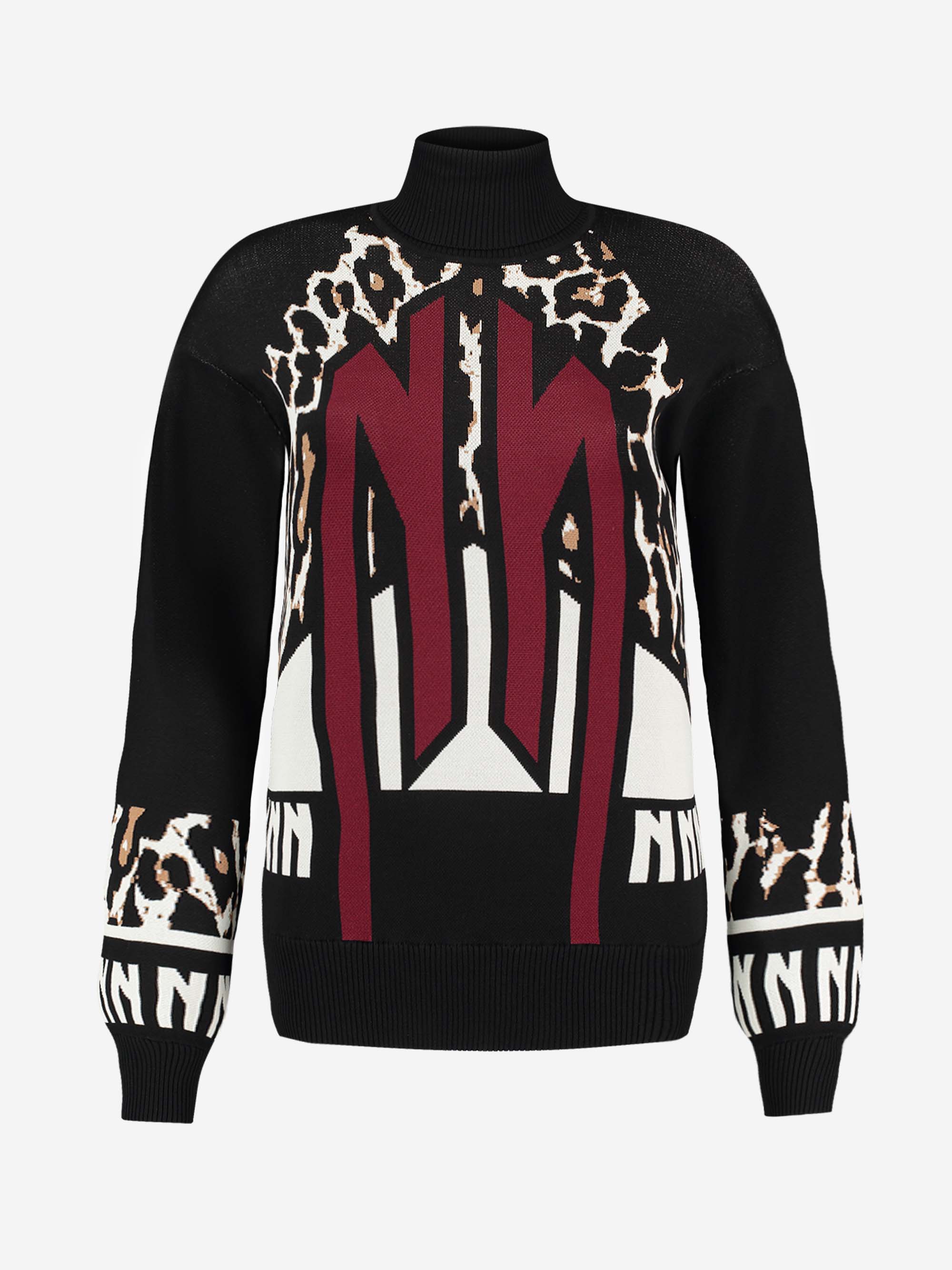 Turtleneck Pullover with artwork